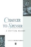 Chaucer to Spenser