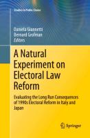 A Natural Experiment on Electoral Law Reform
