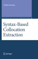 Syntax-Based Collocation Extraction