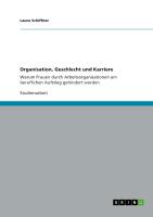 Organisation, Geschlecht und Karriere