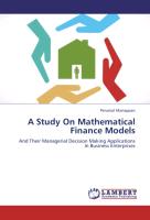 A Study On Mathematical Finance Models