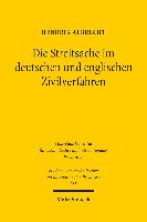 Die Streitsache im deutschen und englischen Zivilverfahren