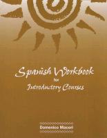 Spanish Workbook for Introductory Courses