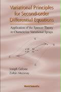 Variational Principles for Second-Order Differential Equations, Application of the Spencer Theory of