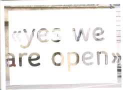 yes we are open