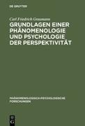 Grundlagen einer Phänomenologie und Psychologie der Perspektivität