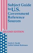 Subject Guide to U.S. Government Reference Sources