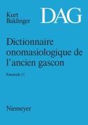 Dictionnaire onomasiologique de l¿ancien gascon (DAG). Fascicule 11