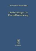 Untersuchungen zur Unschuldsvermutung