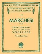 20 Elementary and Progressive Vocalises, Op. 15: Schirmer Library of Classics Volume 593 Medium Voice