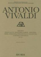 Sonata for Transverse Flute Oboe Violoncello and Basso Continuo Rv801: Critical Edition Score