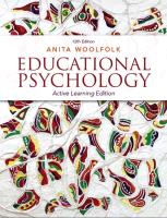 Educational Psychology with MyEducationLab with Pearson eText: Active Learning Edition