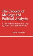 The Concept of Ideology and Political Analysis
