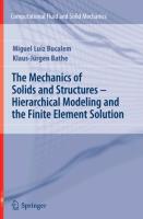 The Mechanics of Solids and Structures - Hierarchical Modeling and the Finite Element Solution