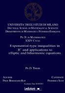 Exponential-Type Inequalities in N and Applications to Elliptic and Biharmonic Equations