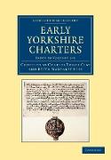 Early Yorkshire Charters