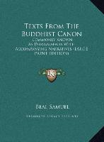 Texts From The Buddhist Canon
