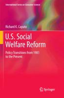 U.S. Social Welfare Reform