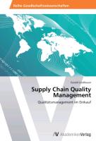 Supply Chain Quality Management