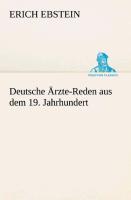 Deutsche Ärzte-Reden aus dem 19. Jahrhundert