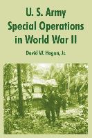 U. S. Army Special Operations in World War II