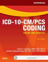Workbook for ICD-10-CM/PCs Coding: Theory and Practice, 2014 Edition