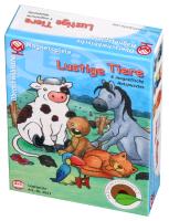 Lustige Tiere - 6 magnetische Holzpuzzles