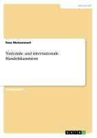 Nationale und internationale Handelskammern