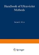 Handbook of Ultraviolet Methods