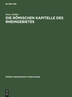 Die römischen Kapitelle des Rheingebietes