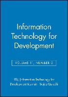 Information Technology for Development, Volume 11, Number 2