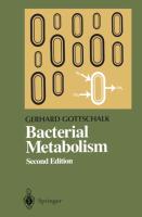 Bacterial Metabolism