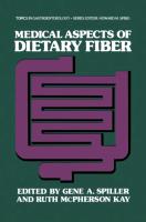 Medical Aspects of Dietary Fiber