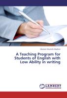 A Teaching Program for Students of English with Low Ability in writing