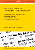 The Murders / Der Doppelmord -- Lektüre zweisprachig, Englisch / Deutsch