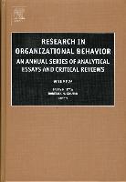 Research in Organizational Behavior: An Annual Series of Analytical Essays and Critical Reviews