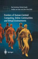 Frontiers of Human-Centered Computing, Online Communities and Virtual Environments
