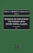 Research on Employment for Persons with Severe Mental Illness