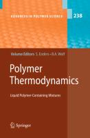 Polymer Thermodynamics