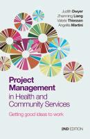 Project Management in Health and Community Services