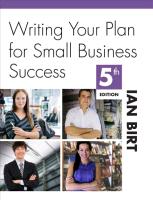 Writing Your Plan for Small Business Success