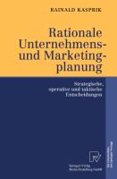 Rationale Unternehmens- und Marketingplanung