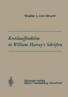 Kreislauffunktion in William Harvey¿s Schriften