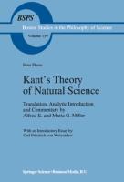 Kant¿s Theory of Natural Science