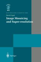 Image Mosaicing and Super-resolution