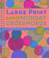 Large Print Easy Monday Crosswords #2