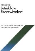 Betriebliche Finanzwirtschaft