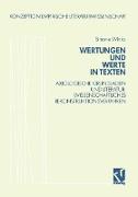 Wertungen und Werte in Texten