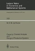 Capacity Oriented Analysis and Design of Production Systems