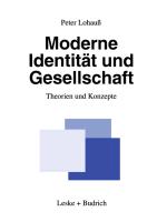 Moderne Identität und Gesellschaft